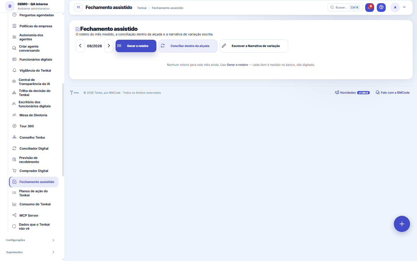 Fechamento assistido