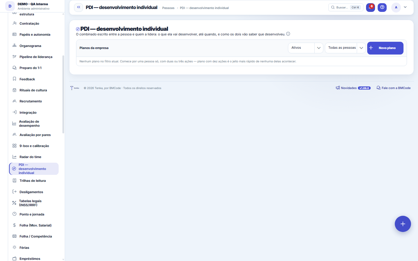 PDI — desenvolvimento individual